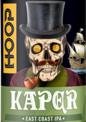 Kaper IPA van brouwerij Hoop etiket
